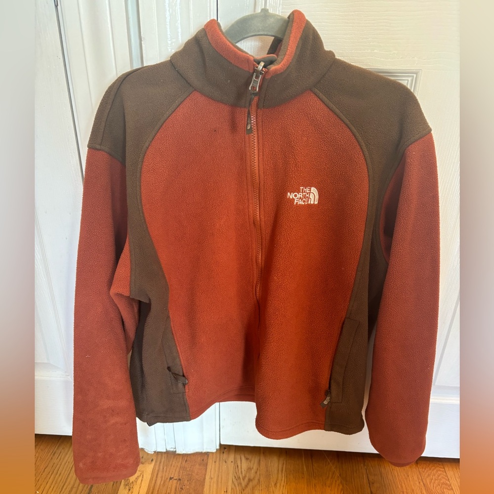 North face zip up sweater